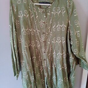 Gudrun Sjoden Artists Smock Blouse XL